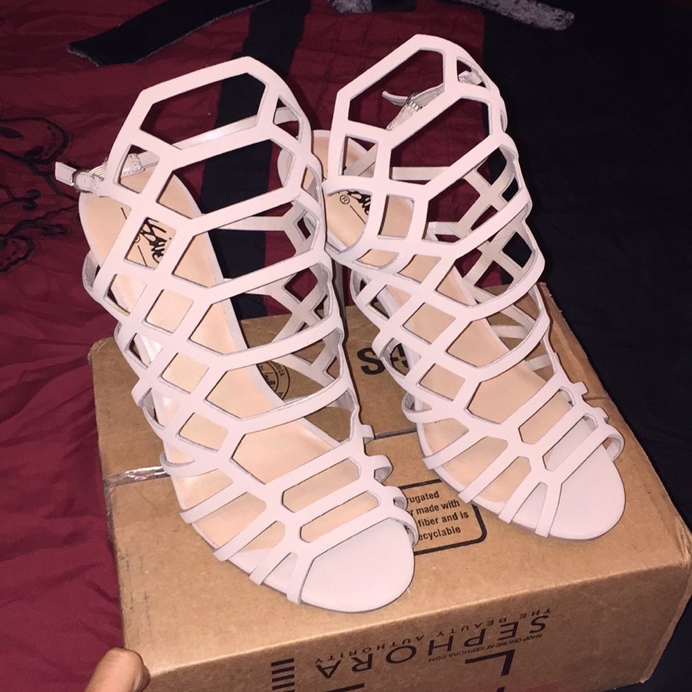 Brand new caged heels